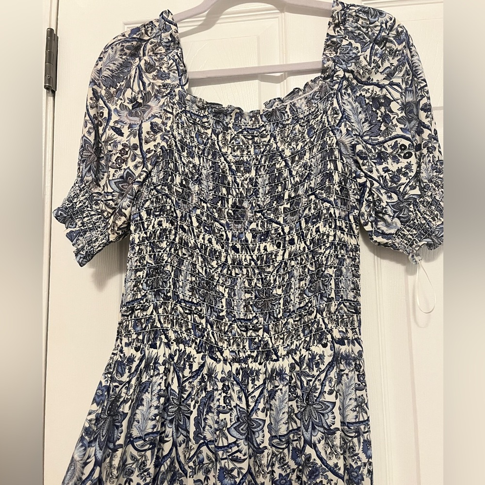 Max Studio Smocked Bodice Dress
